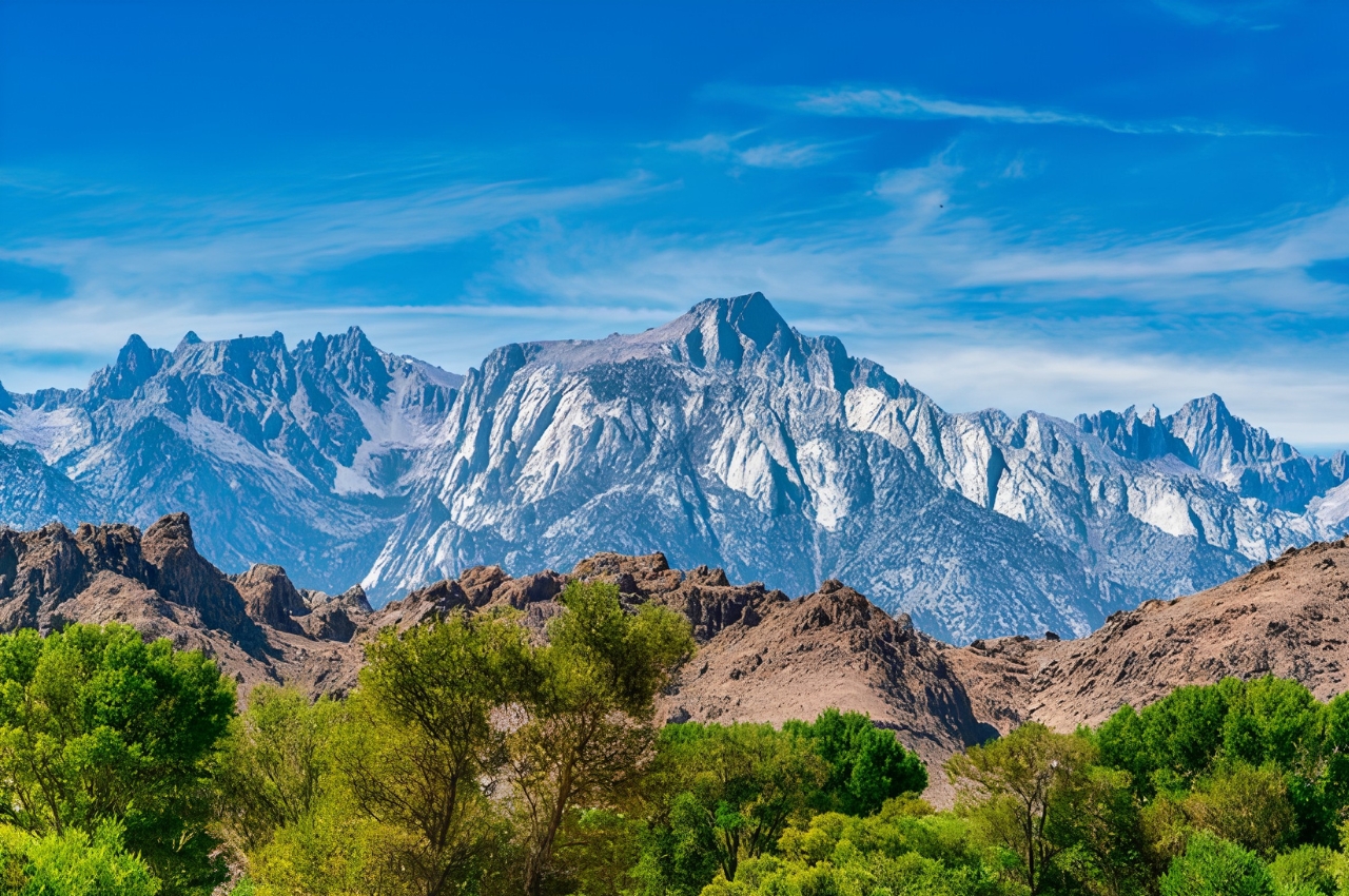 Passing Through Sierra Nevada Mountains